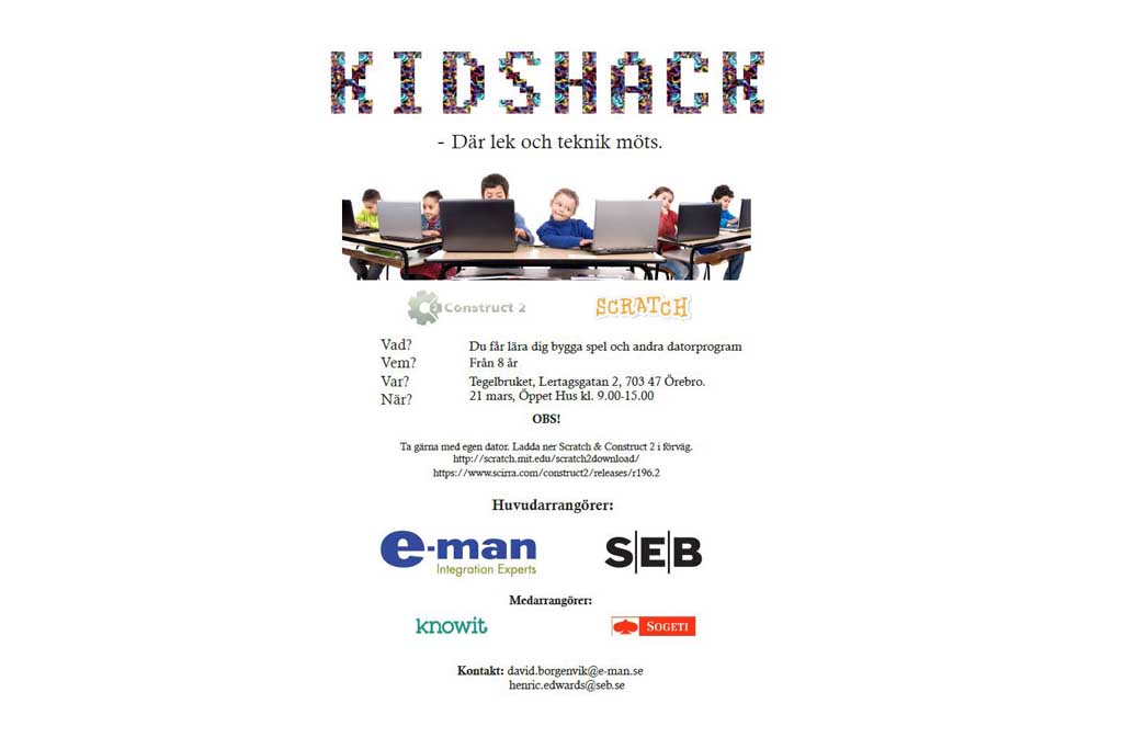 KidsHack 21 mars!